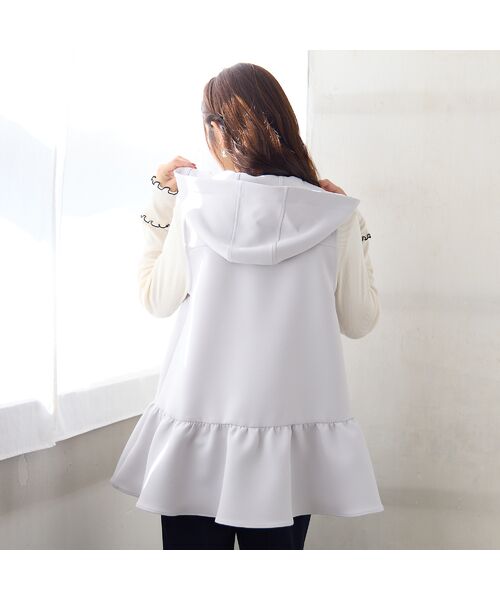 Rose Tiara / ローズティアラ ベスト | 【2WAY】【UVカット/防シワ/リサイクル素材】フード付きジレ | 詳細3