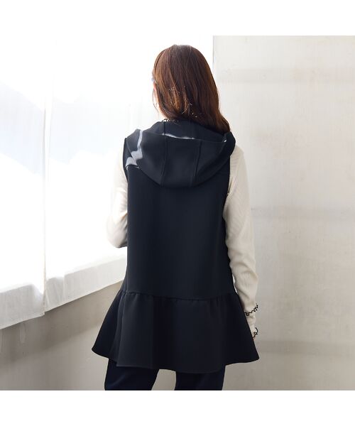 Rose Tiara / ローズティアラ ベスト | 【2WAY】【UVカット/防シワ/リサイクル素材】フード付きジレ | 詳細7