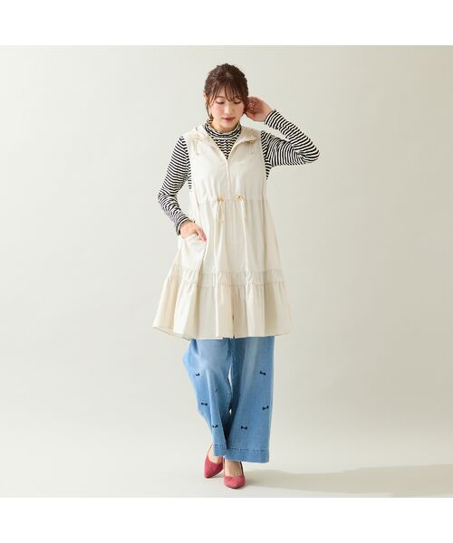 Rose Tiara / ローズティアラ ベスト | 【LIMONTA】【防水/防風/透湿/花粉防止】フレアジレ | 詳細1