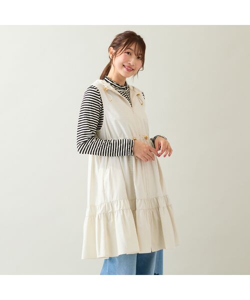 Rose Tiara / ローズティアラ ベスト | 【LIMONTA】【防水/防風/透湿/花粉防止】フレアジレ | 詳細2