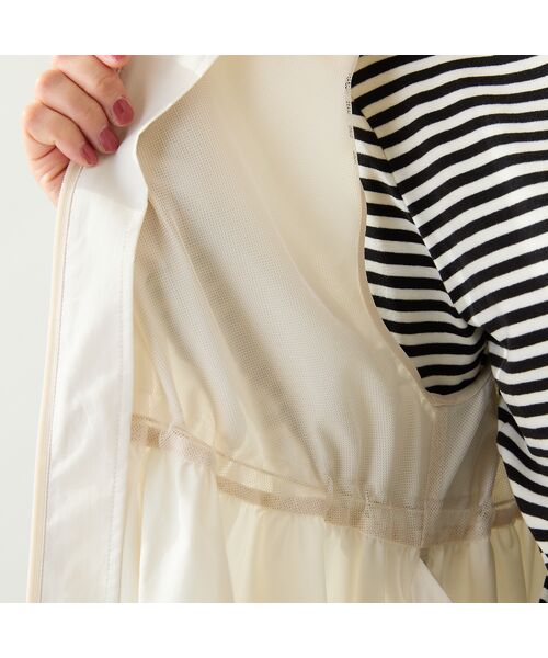 Rose Tiara / ローズティアラ ベスト | 【LIMONTA】【防水/防風/透湿/花粉防止】フレアジレ | 詳細13