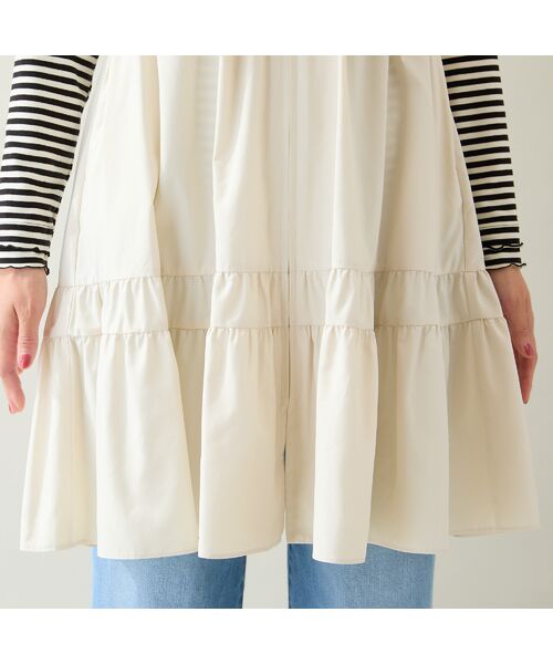 Rose Tiara / ローズティアラ ベスト | 【LIMONTA】【防水/防風/透湿/花粉防止】フレアジレ | 詳細14