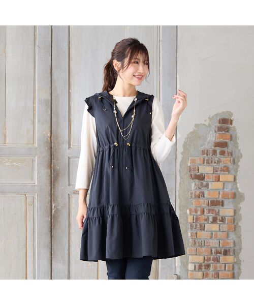 Rose Tiara / ローズティアラ ベスト | 【LIMONTA】【防水/防風/透湿/花粉防止】フレアジレ | 詳細5