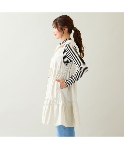 Rose Tiara / ローズティアラ ベスト | 【LIMONTA】【防水/防風/透湿/花粉防止】フレアジレ | 詳細7