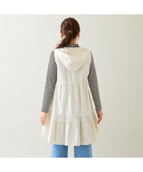 Rose Tiara / ローズティアラ ベスト | 【LIMONTA】【防水/防風/透湿/花粉防止】フレアジレ | 詳細8