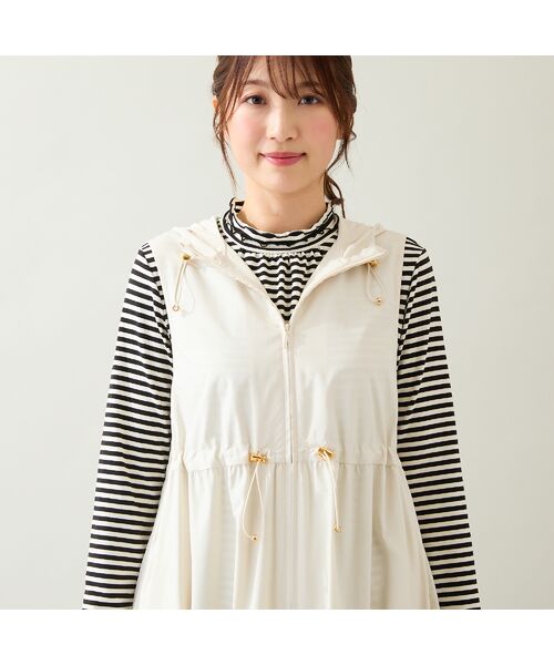 Rose Tiara / ローズティアラ ベスト | 【LIMONTA】【防水/防風/透湿/花粉防止】フレアジレ | 詳細9