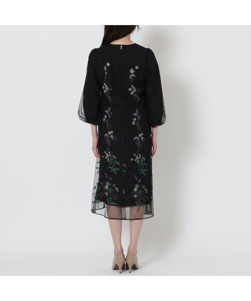 Rose Tiara / ローズティアラ ミニ丈・ひざ丈ワンピース | 【ゆったりシルエット】チュール刺繍ワンピース | 詳細12