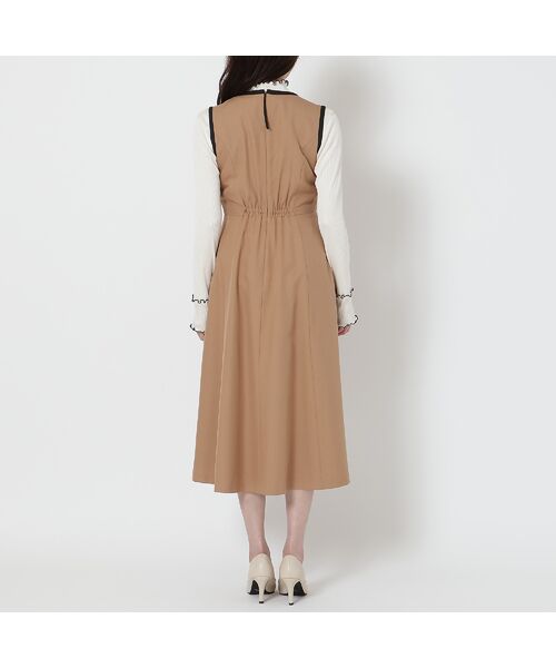 Rose Tiara / ローズティアラ ミニ丈・ひざ丈ワンピース | 【UVカット/吸汗性】バイカラージャンパースカート | 詳細9