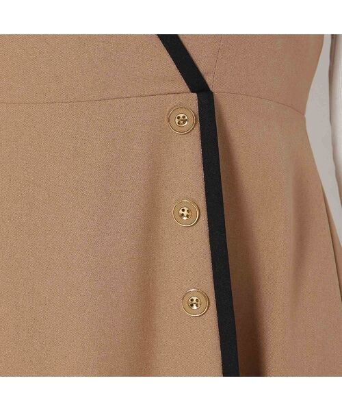 Rose Tiara / ローズティアラ ミニ丈・ひざ丈ワンピース | 【UVカット/吸汗性】バイカラージャンパースカート | 詳細13