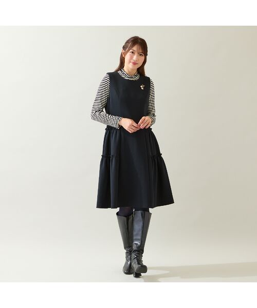 Rose Tiara / ローズティアラ ミニ丈・ひざ丈ワンピース | ティアードジャンパースカート | 詳細3