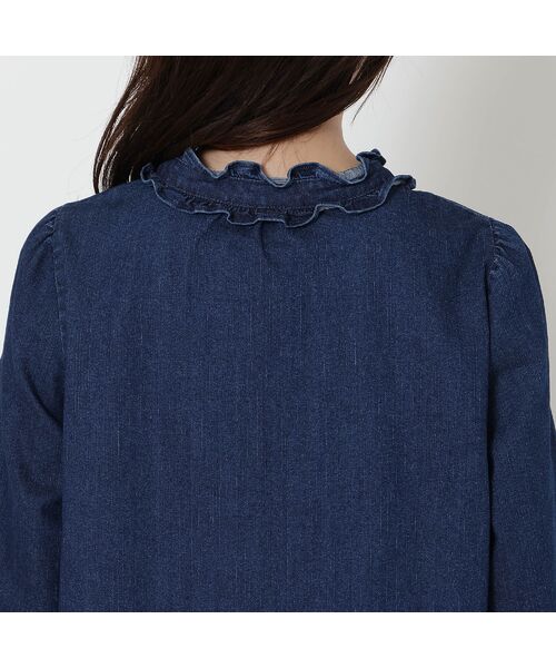 Rose Tiara / ローズティアラ チュニック | 【伸縮性◎】ライトオンスデニムチュニック | 詳細11