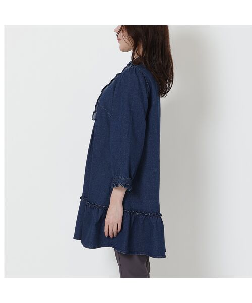 Rose Tiara / ローズティアラ チュニック | 【伸縮性◎】ライトオンスデニムチュニック | 詳細5