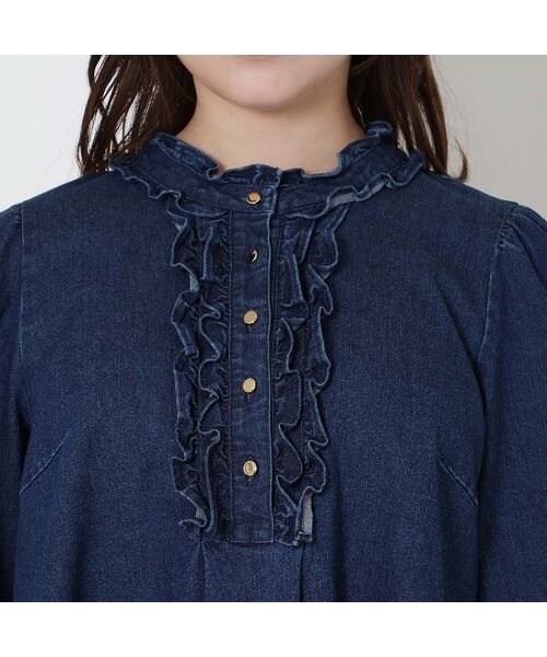 Rose Tiara / ローズティアラ チュニック | 【伸縮性◎】ライトオンスデニムチュニック | 詳細7