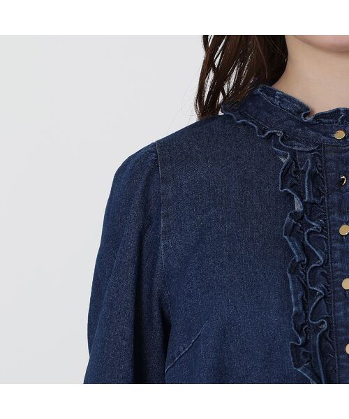 Rose Tiara / ローズティアラ チュニック | 【伸縮性◎】ライトオンスデニムチュニック | 詳細8