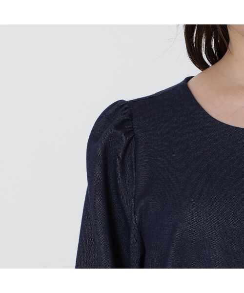 Rose Tiara / ローズティアラ チュニック | 【伸縮性◎】巻きバラニットデニムチュニック | 詳細10