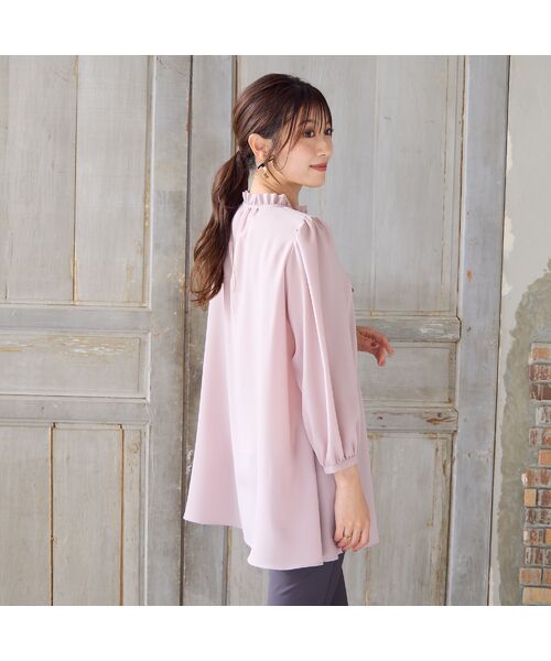 Rose Tiara / ローズティアラ シャツ・ブラウス | 【手洗いOK】ケミカルレース切替ブラウス | 詳細3