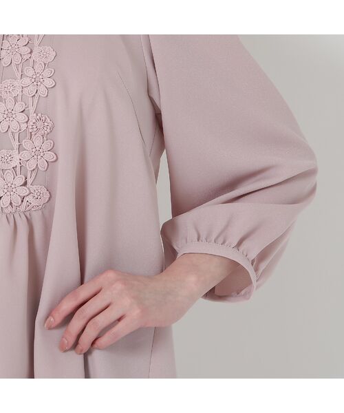 Rose Tiara / ローズティアラ シャツ・ブラウス | 【手洗いOK】ケミカルレース切替ブラウス | 詳細15