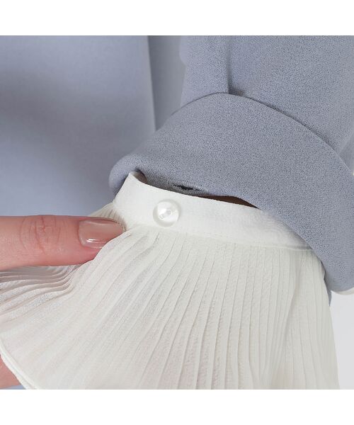 Rose Tiara / ローズティアラ シャツ・ブラウス | 【2WAY】【UVカット/防シワ】プリーツ袖カットソー | 詳細14