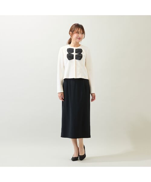 Rose Tiara / ローズティアラ ノーカラージャケット | 【UVカット】ダブルリボンジャケット | 詳細2