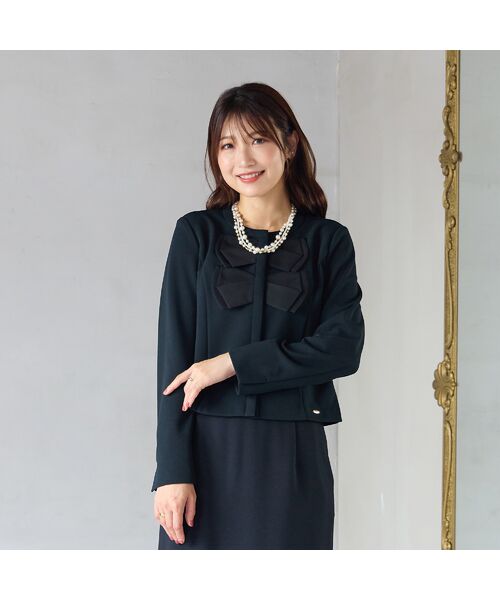 Rose Tiara / ローズティアラ ノーカラージャケット | 【UVカット】ダブルリボンジャケット | 詳細6