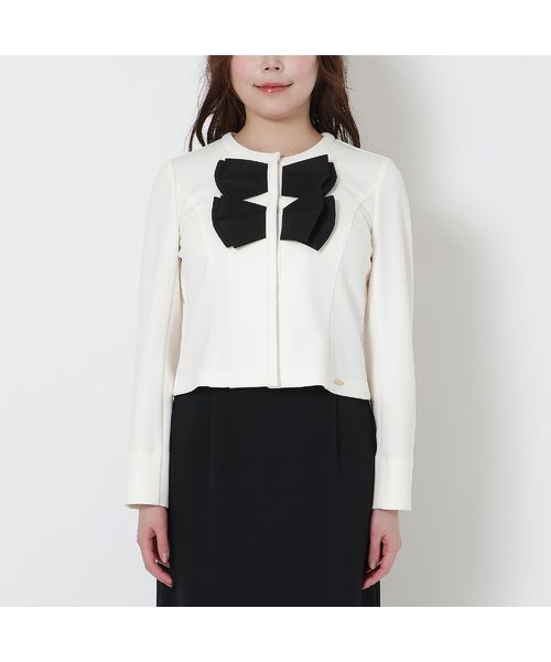 Rose Tiara / ローズティアラ ノーカラージャケット | 【UVカット】ダブルリボンジャケット | 詳細8