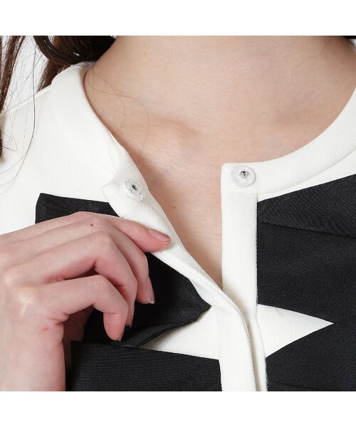 Rose Tiara / ローズティアラ ノーカラージャケット | 【UVカット】ダブルリボンジャケット | 詳細12
