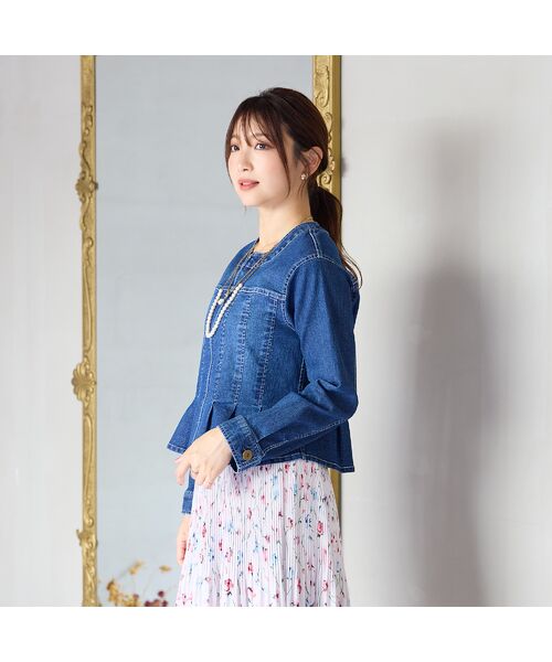 Rose Tiara / ローズティアラ ブルゾン | 【伸縮性◎】ジップアップブルゾン | 詳細3