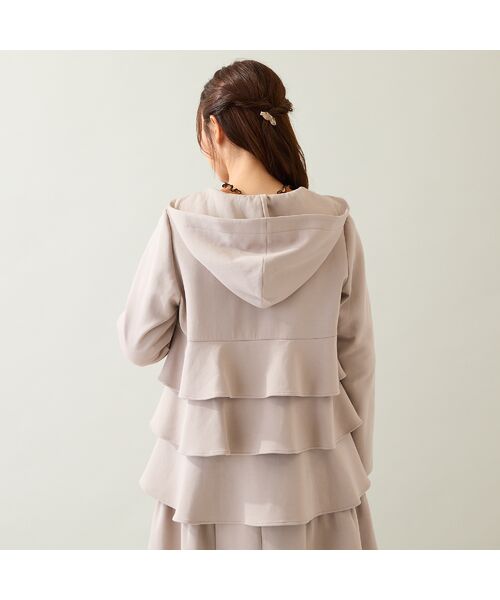 Rose Tiara / ローズティアラ パーカー | ダンボールニットフリルパーカー | 詳細3