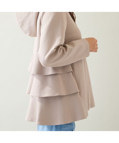 Rose Tiara / ローズティアラ パーカー | ダンボールニットフリルパーカー | 詳細15