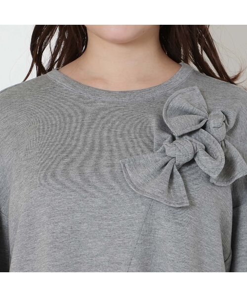 Rose Tiara / ローズティアラ カットソー | リボンコクーンカットソー/ Gray | 詳細7