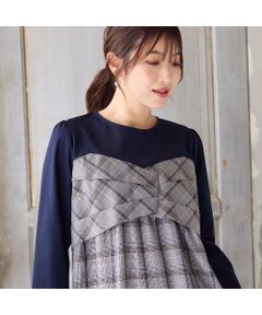 Rose Tiara / ローズティアラ カットソー | 【UVカット】レイヤード風カットソー