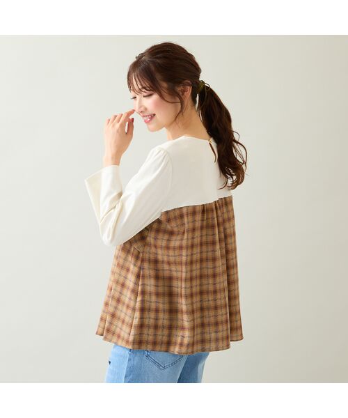 Rose Tiara / ローズティアラ カットソー | 【UVカット】レイヤード風カットソー | 詳細3