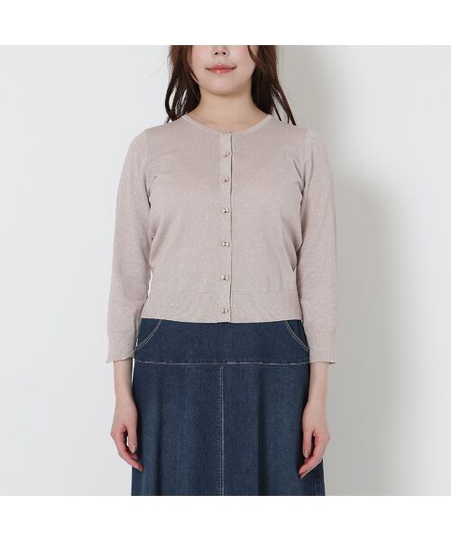 Rose Tiara / ローズティアラ カーディガン・ボレロ | リボンボタンラメニットカーディガン | 詳細5