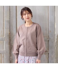 Rose Tiara / ローズティアラ ニット・セーター | 【人気商品の新型】アーガイルZIPカーディガン