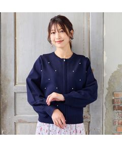 Rose Tiara / ローズティアラ ニット・セーター | 【人気商品の新型】アーガイルZIPカーディガン