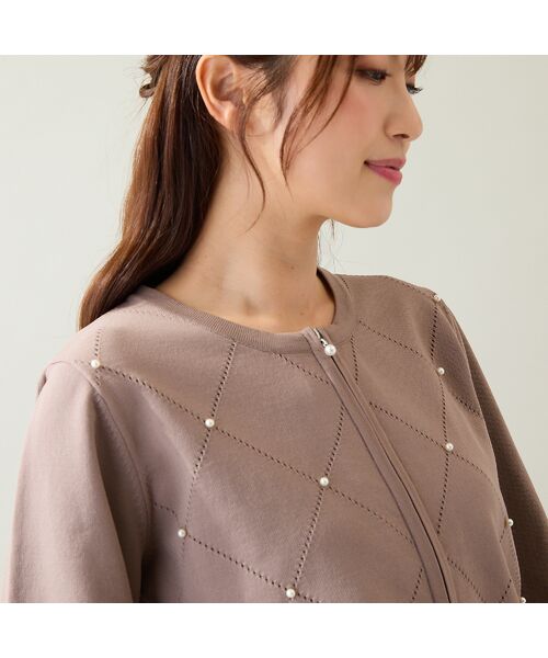 Rose Tiara / ローズティアラ ニット・セーター | 【人気商品の新型】アーガイルZIPカーディガン | 詳細5