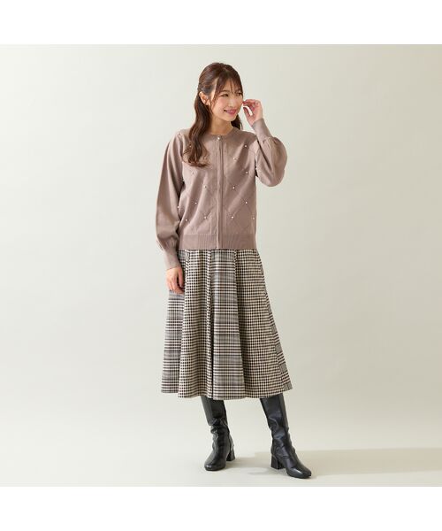 Rose Tiara / ローズティアラ ニット・セーター | 【人気商品の新型】アーガイルZIPカーディガン | 詳細6