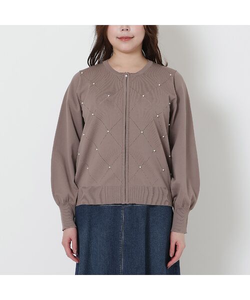 Rose Tiara / ローズティアラ ニット・セーター | 【人気商品の新型】アーガイルZIPカーディガン | 詳細8