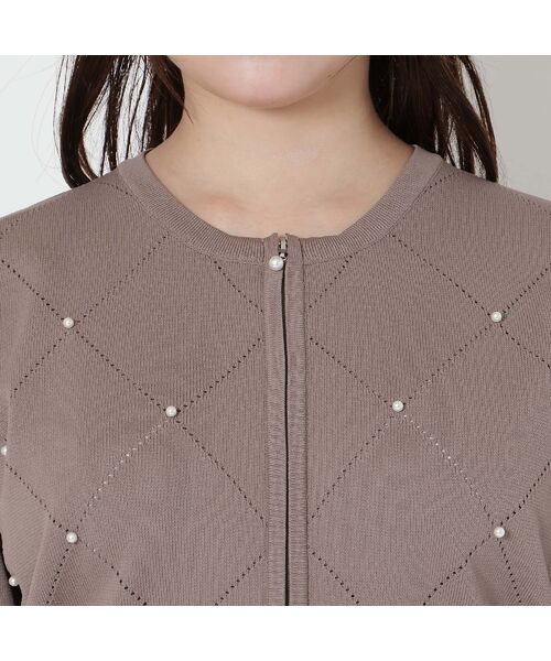 Rose Tiara / ローズティアラ ニット・セーター | 【人気商品の新型】アーガイルZIPカーディガン | 詳細11