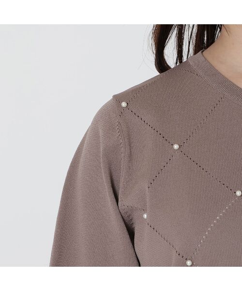 Rose Tiara / ローズティアラ ニット・セーター | 【人気商品の新型】アーガイルZIPカーディガン | 詳細13