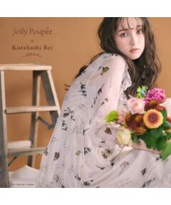 ローズティアラ ジョリープッペ ブラウス リボン柄 ゆったり 袖ボリューム 希少 ローズティアラ ジョリープッペ ブラウス リボン柄 ゆったり 袖