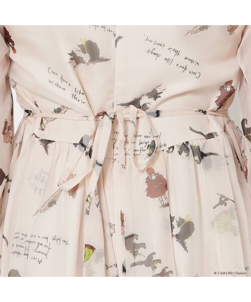 Rose Tiara / ローズティアラ ミニ丈・ひざ丈ワンピース | 【くらはしれいコラボ】クロネコPTピンタックフリルワンピース | 詳細18