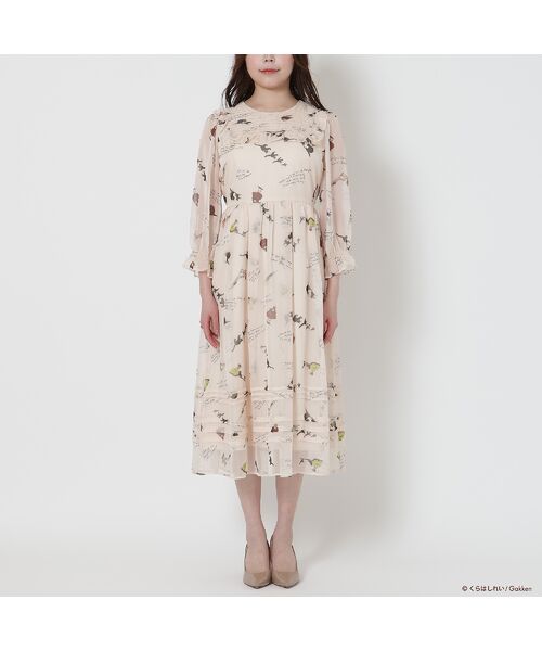 Rose Tiara / ローズティアラ ミニ丈・ひざ丈ワンピース | 【くらはしれいコラボ】クロネコPTピンタックフリルワンピース | 詳細11