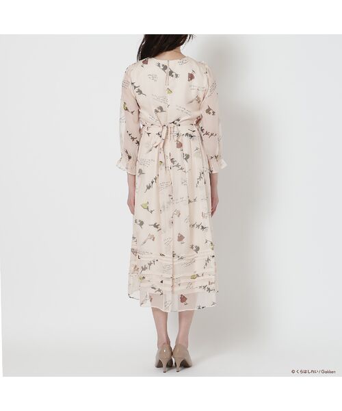 Rose Tiara / ローズティアラ ミニ丈・ひざ丈ワンピース | 【くらはしれいコラボ】クロネコPTピンタックフリルワンピース | 詳細13