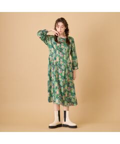 Rose Tiara / ローズティアラ ミニ丈・ひざ丈ワンピース | 【22fabric】シークレットガーデン/ ワンピース