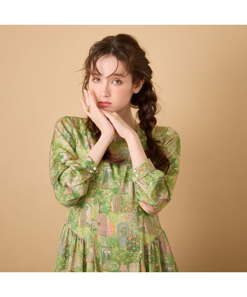 Rose Tiara / ローズティアラ ミニ丈・ひざ丈ワンピース | 【22fabric】シークレットガーデン/ ワンピース | 詳細1