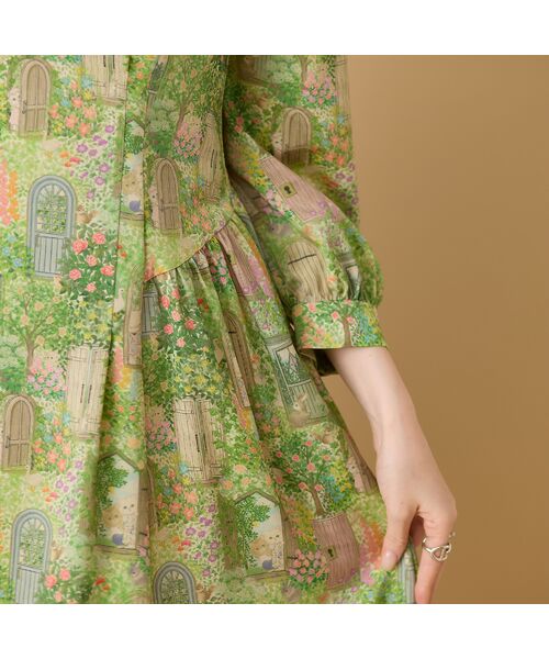 Rose Tiara / ローズティアラ ミニ丈・ひざ丈ワンピース | 【22fabric】シークレットガーデン/ ワンピース | 詳細3