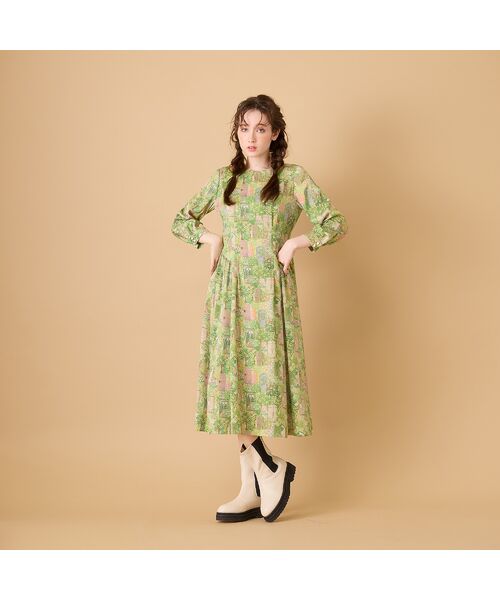 Rose Tiara / ローズティアラ ミニ丈・ひざ丈ワンピース | 【22fabric】シークレットガーデン/ ワンピース | 詳細5