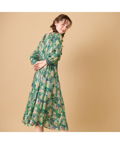 Rose Tiara / ローズティアラ ミニ丈・ひざ丈ワンピース | 【22fabric】シークレットガーデン/ ワンピース | 詳細8