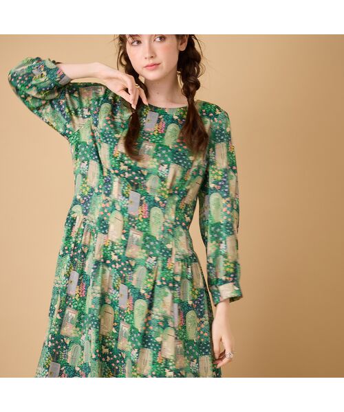 Rose Tiara / ローズティアラ ミニ丈・ひざ丈ワンピース | 【22fabric】シークレットガーデン/ ワンピース | 詳細10